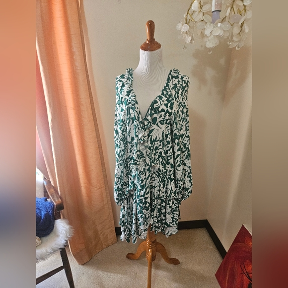 Free People Flower Print Flowy Dress 👗 - Picture 6 of 7